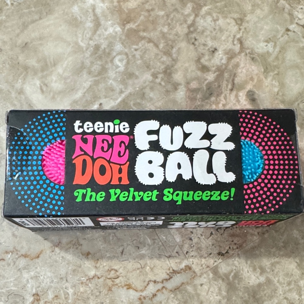 Fuzz Ball 3-Pack - Pink, Blue, Purple - Picture 2 of 3